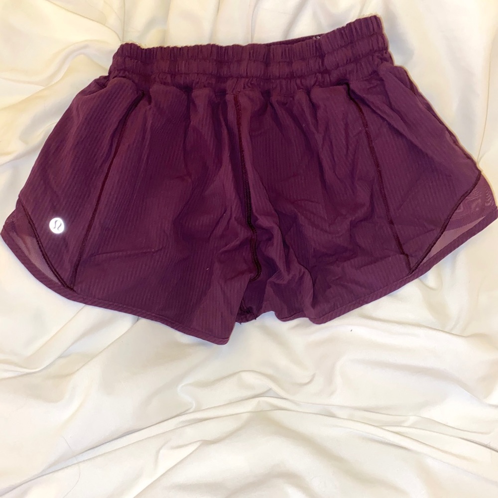 Lululemon Maroon Workout Shorts